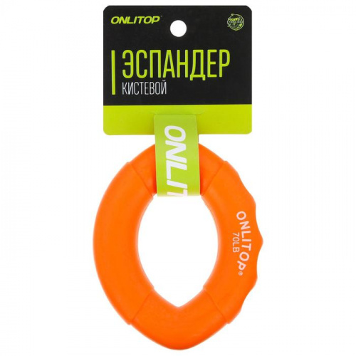Эспандер кистевой 35 кг оранж (овальный) 3791407 Onlitop