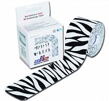 Тейп BBTape Кинесио зебра 5 м х 5 см .