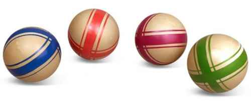 Мяч резиновый (каучуковый) 7,5 см Р7-75 мятно-бежевый 996729 фото 2