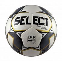 Мяч футбольный №5 Select Briliant Super серо-золотой 01586