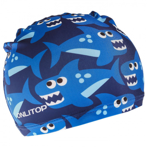 Шапочка для плавания детская Lyc Акулы синяя OL-011 2388943 фото 2 Шапочка для плавания детская Lyc Акулы синяя OL-011 2388943 фото 2