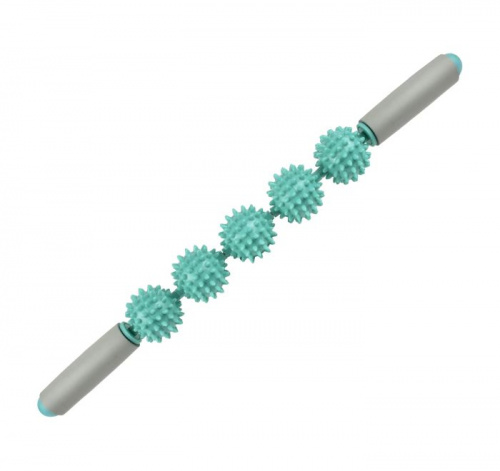 Массажер универсальный Палка 51 см 5 роликов зеленый 01814