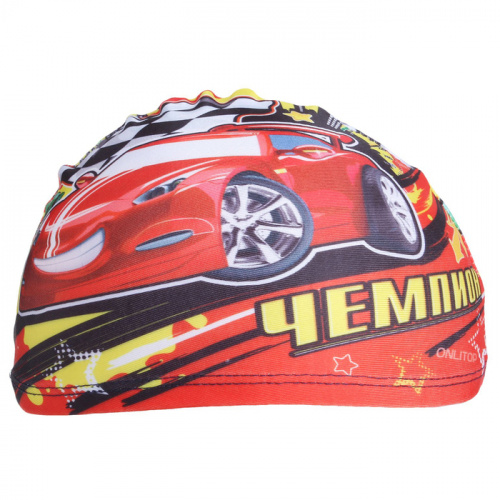 Шапочка для плавания детская Lyc Тачки Чемпион красная 1528630 фото 3 Шапочка для плавания детская Lyc Тачки Чемпион красная 1528630 фото 3