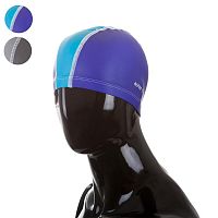 Шапочка для плавания PU Coated серый 997828