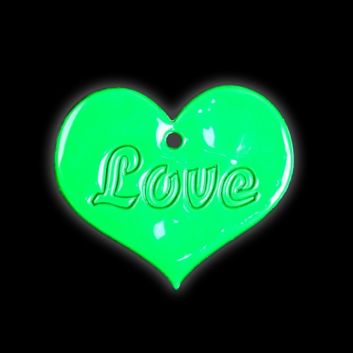 Брелок светоотражающий "Сердце" (Love) 6,5х5,5 см 1847923 фото 2