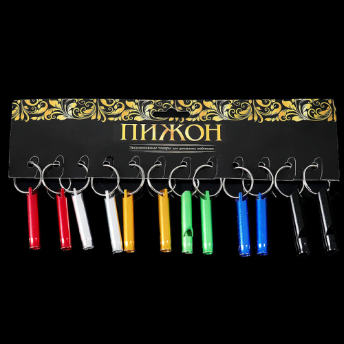 Свисток металл с кольцом 4,6х0,8 см 1298361 фото 6