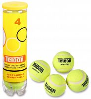 Мячик для большого тенниса желтый (4 шт в тубе) 801T P4 17120