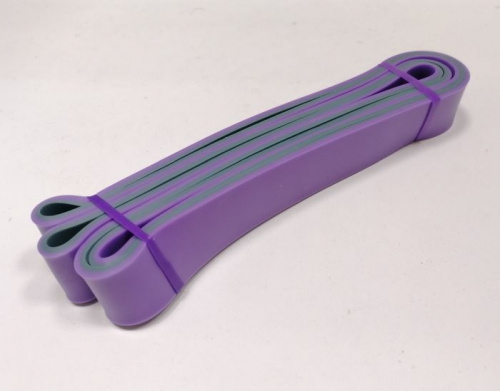 Эспандер-кольцо замкнутое 2,08м х 4,5мм х 3,2 см фиолетово-серый 36 кг "Растяжка" 996024