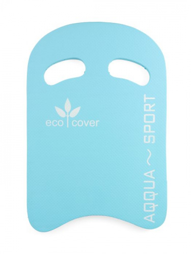 Доска для плавания Eco Cover 30х46х2,5 см прямоугольная голубая 369332
