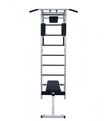 Шведская стенка ДТ (выс-2,6м, шир-0,65м) серая + Турник 3 в 1 + Скамья 997675 фото 6