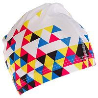 Шапочка для плавания Lyc Onlitop "Мозайка" белая OL-024 2388956