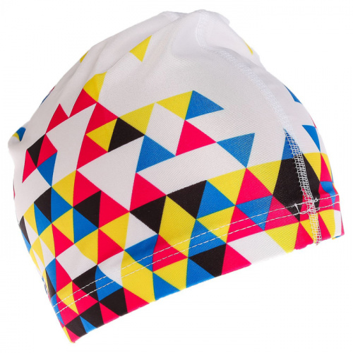 Шапочка для плавания Lyc Onlitop "Мозайка" белая OL-024 2388956