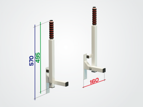 Брусья настенные складные Пульс серый s118767 фото 4