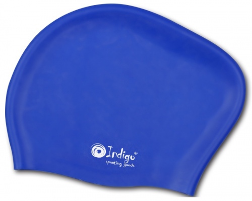 Шапочка для плавания SC 800/803 для длин.волос Синий Indigo силикон 17762