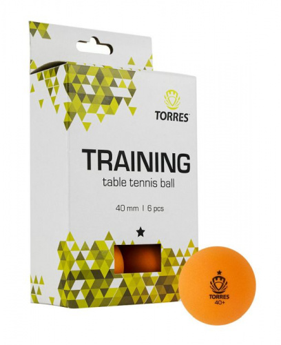 Мячик для пинг-понга 1* - 1 шт оранж Torres Training