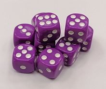 Зары (кубики игральные) 1,4х1,4 см фиолетовые 02663