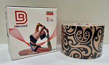 Тейп BBalance цветной 5 м х 5 см рисунок Тату 997971