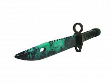 Макет ножа Штык-нож фанера М9 V2 6 мм Волны изумруда 0036 998503