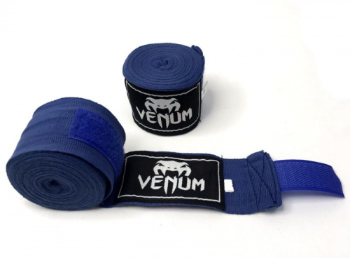 Бинты боксерские 3 м х/б + эластан синий 01194 Venum
