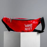 Сумка на пояс красный "Wine not" 4995422
