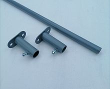 Турник для проема 90-105 см серый 996674