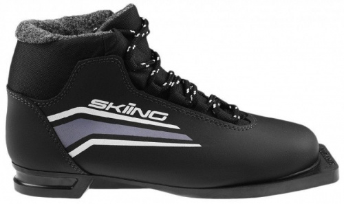 Ботинки лыжные 75 мм разм. 38 TREK SkiingIK1 черный 01396