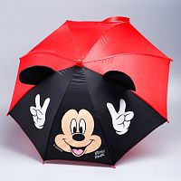Зонт детский "Mickey Mouse. Микки Маус" 52 см с ушками 1670941
