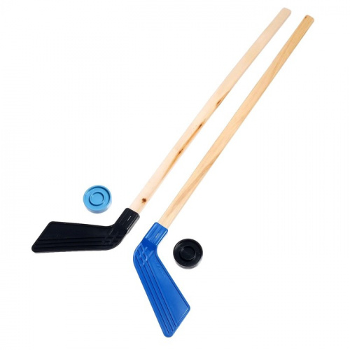 Клюшка 2 шт + 2 шайбы 80 см набор "Хоккей" КХ-2-55 2749885 фото 2 Клюшка 2 шт + 2 шайбы 80 см набор "Хоккей" КХ-2-55 2749885 фото 2