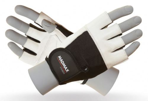 Перчатки мужские L Fitness MFG444 белый MadMax 997198 Перчатки мужские L Fitness MFG444 белый MadMax 997198