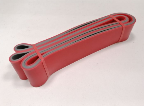 Эспандер-кольцо замкнутое 2,08м х 4,5мм х 4,5 см красно-серый 55 кг "Растяжка" 996029