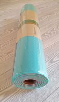 Коврик для йоги 0,6х61х183 см бирюзовый-коричневый TPE Yoga mat 00756-7