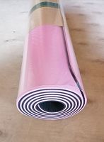 Коврик для йоги 0,6х61х183 см розово-черный TPE Yoga mat 00756-32