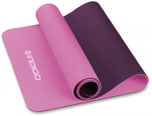 Коврик для йоги 0,5х61х173 см розово-фиолетовый IN106 01463 фото 5