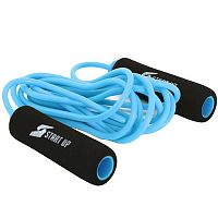 Скакалка 2,75 м ПВХ шнур голубой неопр ручки 18033 356181