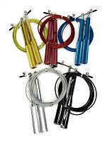 Скакалка 2,9 м метал. трос красный c метал ручками Iron Rope 00431