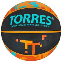 Мяч баскетбольный №5 Torres "TT" оранж-черный B02125 5864181