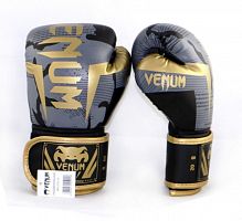 Перчатки боксерские 10 унц Venum Challenger Army Gold серо-золотой 01835