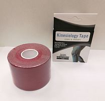 Тейп Кинесио Kinesiology Tape красный 5 м х 5 см 00579