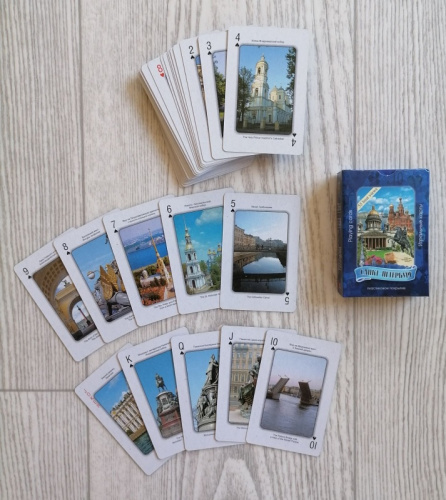 Карты 54 шт Санкт-Петербург синий 330015 Карты 54 шт Санкт-Петербург синий 330015