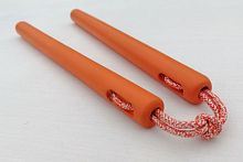 Макет нунчаки тренировочные (для фристайла) 30 см береза оранжевые 996998
