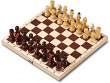 Шахматы лакированные с доской (средние) 30х16х3,5 см ШК-5