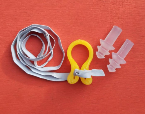 Зажим носовой + беруши Red Fish желтый 0122 997059 фото 2