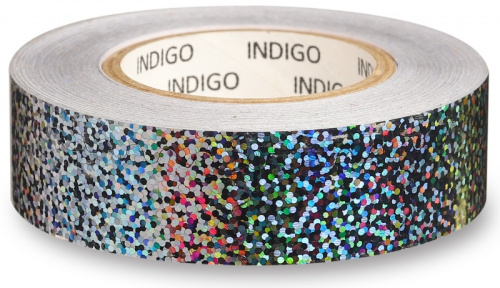 Обмотка (скотч) для обруча с подкладкой 20ммх14м серебро IN139 Crystal 00834