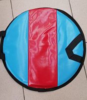 Санки-ледянки Сидушка мягкая 40 см голубая-красная Snowfox 996641