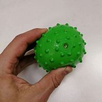 Мяч массажный 08 см мягкий надувной зеленый 39078