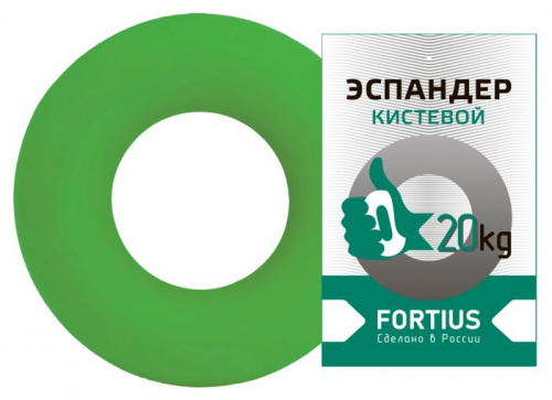 Эспандер кистевой 20 кг зеленый Fortius 998212 фото 3