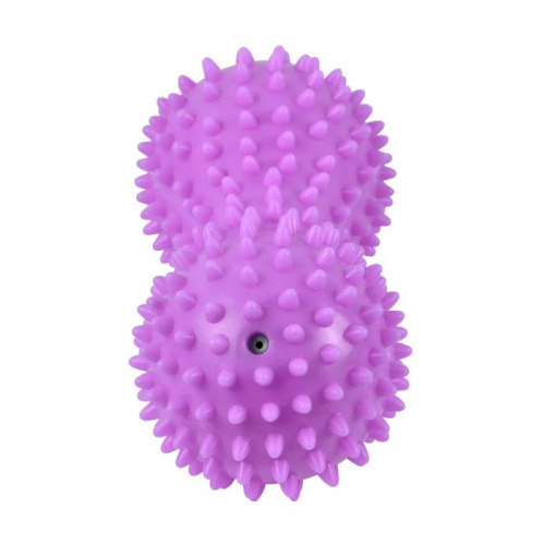 Мяч массажный 07 см х 16 см фиолетовый двойной валик 997112 фото 2