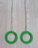 Кольца гимнастические дерево зеленый 16 см 998254