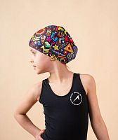 Шапочка для плавания детская Lycra Fusion для длинных волос 1528632