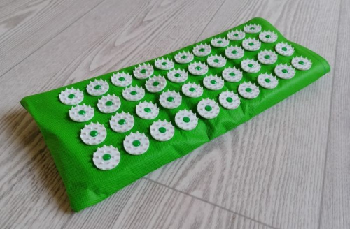 Аппликатор игольчатый (коврик с поролоном) 140х320 мм зеленый 997976